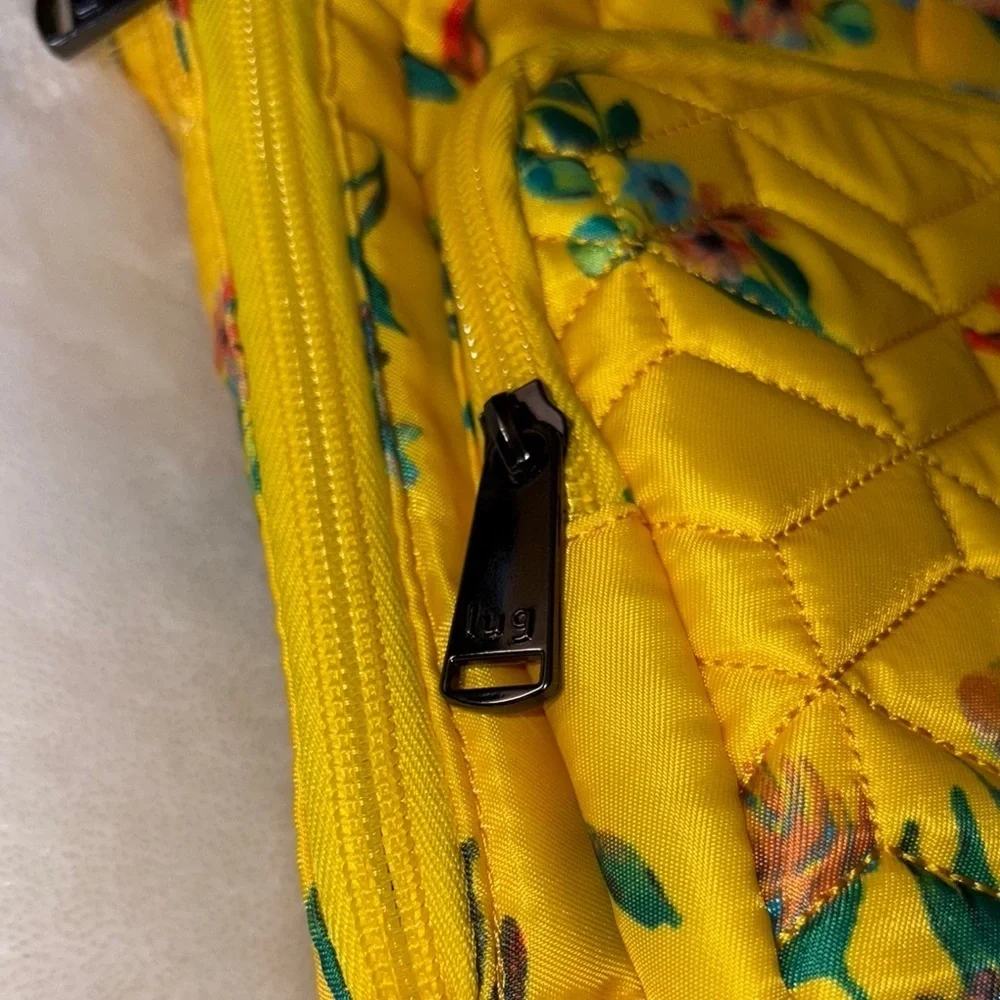 BNWOT Yellow Floral Quilted Ranger Crossbody Bag by LUG